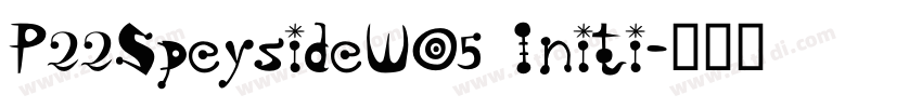 P22SpeysideW05 Initi字体转换 P22SpeysideW05 Initi字体转换